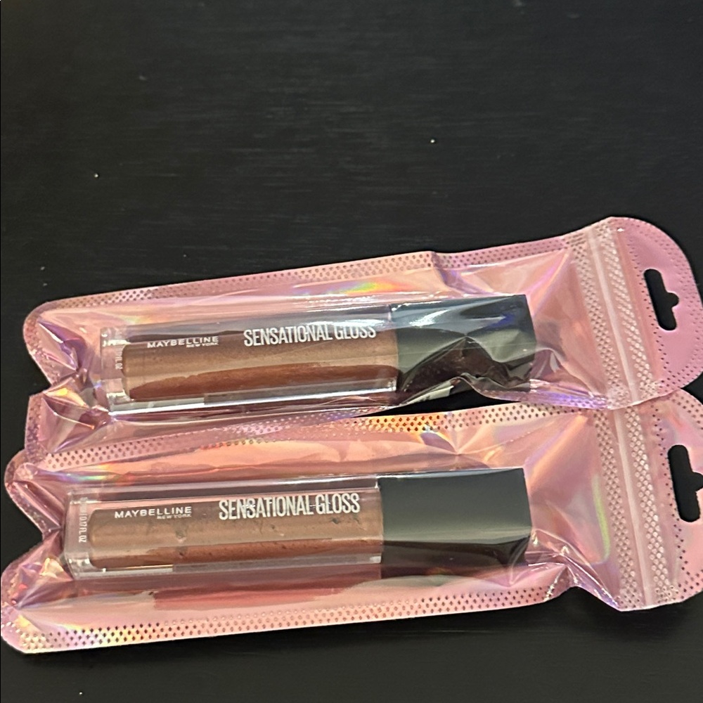 2 New Maybelline Sensational Gloss Lip Gloss 04 blushed bronze color